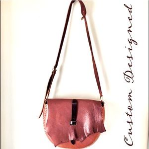 🔴SOLD -Women’s Genuine Leather Cross Body Sattle Bag